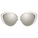 Linda Farrow - 697 C2 Cat Eye Sunglasses - White Gold - Linda Farrow Eyewear