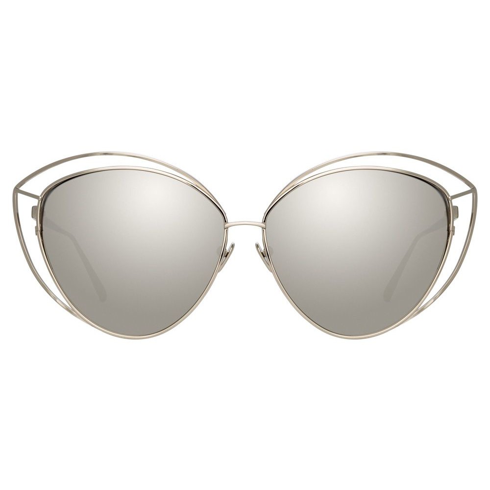 Linda Farrow - 697 C2 Cat Eye Sunglasses - White Gold - Linda Farrow ...