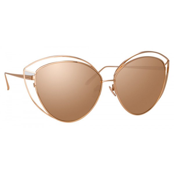 Linda Farrow - 697 C3 Cat Eye Sunglasses - Rose Gold - Linda Farrow Eyewear