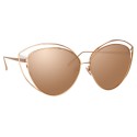 Linda Farrow - 697 C3 Cat Eye Sunglasses - Rose Gold - Linda Farrow Eyewear