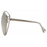 Linda Farrow - 697 C2 Cat Eye Sunglasses - White Gold - Linda Farrow Eyewear