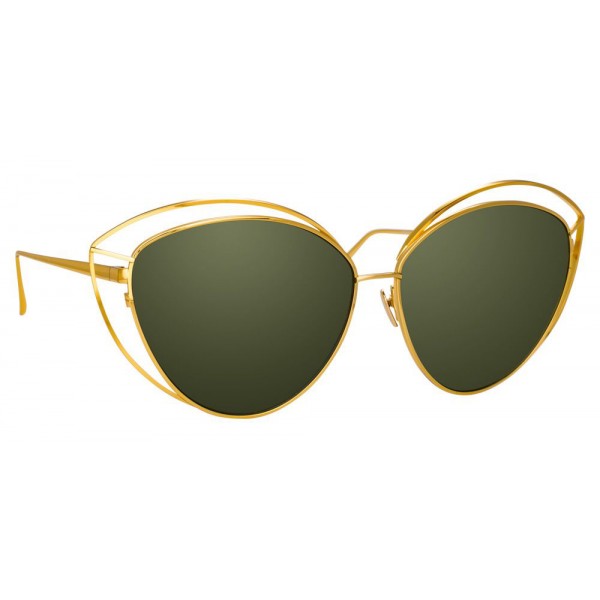 Linda Farrow - 697 C4 Cat Eye Sunglasses - Yellow Gold - Linda Farrow Eyewear