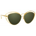 Linda Farrow - Occhiali da Sole Cat Eye 697 C4 - Oro Giallo - Linda Farrow Eyewear