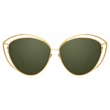 Linda Farrow - 697 C4 Cat Eye Sunglasses - Yellow Gold - Linda Farrow Eyewear