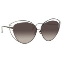 Linda Farrow - 697 C6 Cat Eye Sunglasses - Nickel - Linda Farrow Eyewear