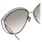 Linda Farrow - 697 C2 Cat Eye Sunglasses - White Gold - Linda Farrow Eyewear