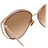 Linda Farrow - 697 C3 Cat Eye Sunglasses - Rose Gold - Linda Farrow Eyewear