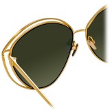 Linda Farrow - 697 C4 Cat Eye Sunglasses - Yellow Gold - Linda Farrow Eyewear