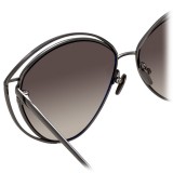 Linda Farrow - 697 C6 Cat Eye Sunglasses - Nickel - Linda Farrow Eyewear