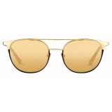 Linda Farrow - 421 C5 Browline Sunglasses - Yellow Gold - Linda Farrow Eyewear - Karlie Kloss - Alessandra Ambrosio - Official