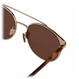 Linda Farrow - 421 C7 Browline Sunglasses - Rose Gold - Linda Farrow Eyewear - Karlie Kloss - Alessandra Ambrosio - Official