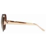 Linda Farrow - 313 C3 Round Sunglasses - Rose Gold - Linda Farrow Eyewear