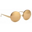 Linda Farrow - 313 C1 Round Sunglasses - Yellow Gold - Linda Farrow Eyewear