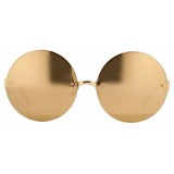 Linda Farrow - 313 C1 Round Sunglasses - Yellow Gold - Linda Farrow Eyewear