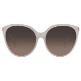 Linda Farrow - Occhiali da Sole Oversize 496 C6 - Zucchero Filato - Linda Farrow Eyewear