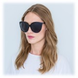 Linda Farrow - Occhiali da Sole Oversize 496 C1 - Nero - Linda Farrow Eyewear