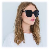 Linda Farrow - Occhiali da Sole Oversize 496 C1 - Nero - Linda Farrow Eyewear