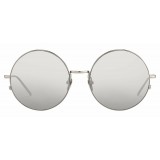 Linda Farrow - 343 C4 Round Sunglasses - White Gold - Linda Farrow Eyewear