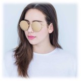 Linda Farrow - 343 C2 Round Sunglasses - Yellow Gold - Linda Farrow Eyewear