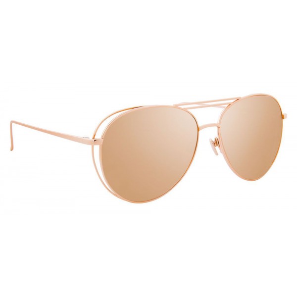 Linda Farrow - 575 C3 Aviator Sunglasses - Rose Gold - Linda Farrow Eyewear