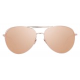 Linda Farrow - 575 C3 Aviator Sunglasses - Rose Gold - Linda Farrow Eyewear