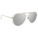 Linda Farrow - 575 C2 Aviator Sunglasses - White Gold - Linda Farrow Eyewear