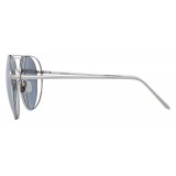 Linda Farrow - 575 C2 Aviator Sunglasses - White Gold - Linda Farrow Eyewear