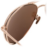 Linda Farrow - 575 C3 Aviator Sunglasses - Rose Gold - Linda Farrow Eyewear