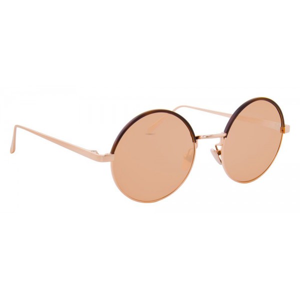 Linda Farrow - 583 C7 Round Sunglasses - Rose Gold - Linda Farrow Eyewear