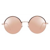 Linda Farrow - 583 C7 Round Sunglasses - Rose Gold - Linda Farrow Eyewear