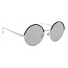 Linda Farrow - 583 C6 Round Sunglasses - White Gold - Linda Farrow Eyewear