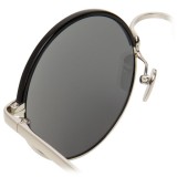 Linda Farrow - 583 C6 Round Sunglasses - White Gold - Linda Farrow Eyewear