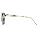 Linda Farrow - 538 C2 Browline Sunglasses - White Gold - Linda Farrow Eyewear