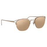 Linda Farrow - 538 C3 Browline Sunglasses - Rose Gold - Linda Farrow Eyewear