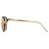 Linda Farrow - 538 C3 Browline Sunglasses - Rose Gold - Linda Farrow Eyewear