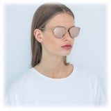 Linda Farrow - 538 C3 Browline Sunglasses - Rose Gold - Linda Farrow Eyewear