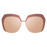 Linda Farrow - 578 C3 Oversized Sunglasses - Copper - Linda Farrow Eyewear