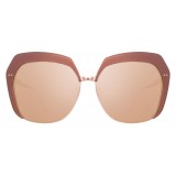 Linda Farrow - Occhiali da Sole Oversize 578 C3 - Rame - Linda Farrow Eyewear