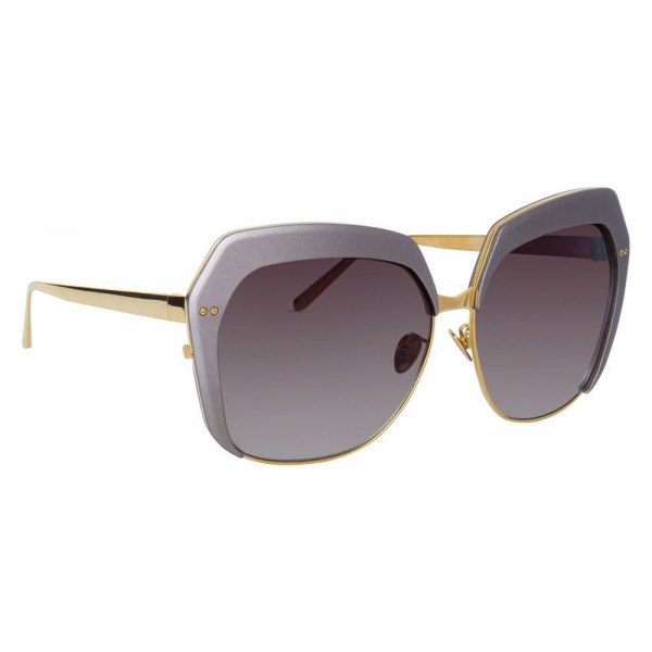 Linda Farrow - 578 C5 Oversized Sunglasses - Taupe - Linda Farrow Eyewear