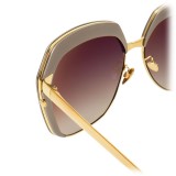 Linda Farrow - 578 C5 Oversized Sunglasses - Taupe - Linda Farrow Eyewear