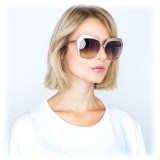 Linda Farrow - 578 C4 Oversized Sunglasses - Pink - Linda Farrow Eyewear