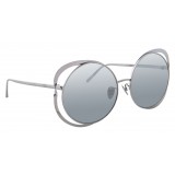 Linda Farrow - 659 C2 Round Sunglasses - White Gold - Linda Farrow Eyewear