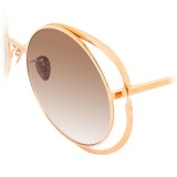 Linda Farrow - 659 C5 Round Sunglasses - Rose Gold - Linda Farrow Eyewear