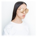 Linda Farrow - 659 C1 Round Sunglasses - Yellow Gold - Linda Farrow Eyewear