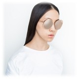 Linda Farrow - Occhiali da Sole Rotondi 659 C3 - Oro Rosa - Linda Farrow Eyewear