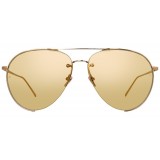 Linda Farrow - 624 C7 Aviator Sunglasses - Rose Gold - Linda Farrow Eyewear