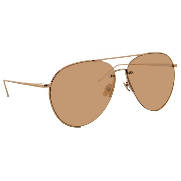 Linda Farrow - 624 C3 Aviator Sunglasses - Rose Gold - Linda Farrow Eyewear