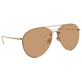 Linda Farrow - 624 C3 Aviator Sunglasses - Rose Gold - Linda Farrow Eyewear