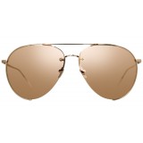 Linda Farrow - 624 C3 Aviator Sunglasses - Rose Gold - Linda Farrow Eyewear