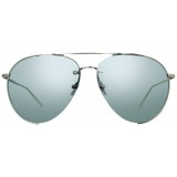 Linda Farrow - 624 C2 Aviator Sunglasses - White Gold - Linda Farrow Eyewear